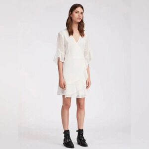 All Saints Marlow Ette Wrap Dress. Size 4.